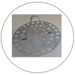Brushed Aluminum Stackable Tray 48-hole